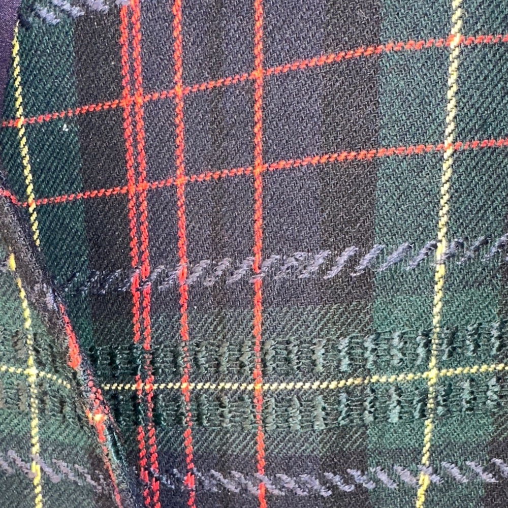 Kasper Plaid Blazer - Red, Green, and Blue - Picture 2 of 6